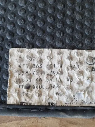 4F1863691H, 4F0863683D Коврики в салон Audi A6 C6 (S6,RS6) Арт 110663046, вид 8