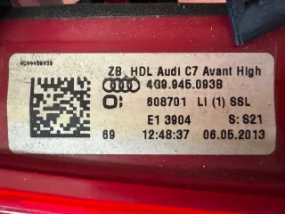  Фонарь задний левый Audi A6 C7 (S6,RS6) Арт 111677250, вид 8