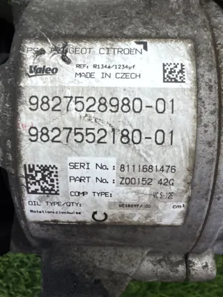 9827528980, 9827552180 Компрессор кондиционера Opel Crossland x 1.5л Арт 7680703, вид 2