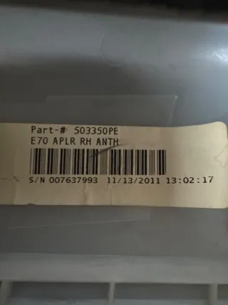 503350 Обшивка стойки (накладка) BMW X6 E71/E72 Арт 548076207, вид 2