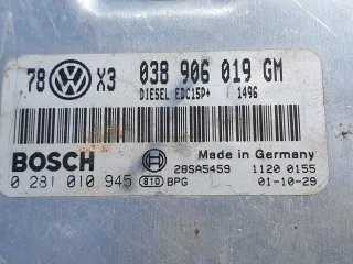 038906019GM Блок управления двигателем Volkswagen Sharan 1 restailing 1.9л Арт 115586208, вид 2