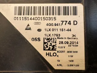 4G0941774D, 4G0941773D Фара передняя (комплект) Audi A6 Allroad C7 Арт 115655536, вид 20