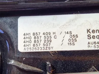 4H1857409H, 4H0857535C, 4H0857239, 4H1857507 Зеркало левое Audi A8 D4 (S8) Арт 25242, вид 7