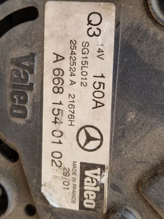  Генератор Mercedes A W168 1.7л Арт 115742645, вид 6