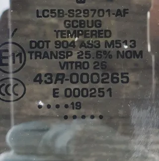 LC5BS29701AF Стекло кузовное боковое левое Lincoln Aviator 2 Арт 21656, вид 3