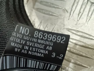 6252558188, 6090888, 8639692 Ремень безопасности передний правый Volvo V50 Арт 66486, вид 9