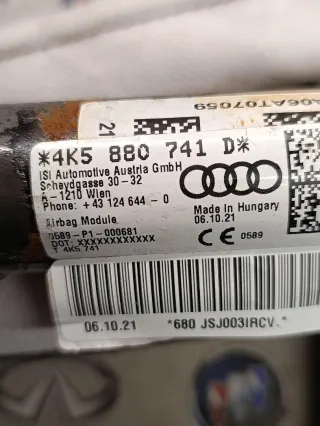 4K5880741D Подушка безопасности боковая (шторка) левая Audi A6 C8 (S6,RS6) Арт C8-56-1, вид 5
