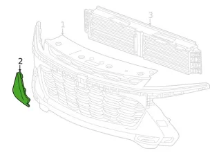 42862302 Заглушка (решетка) в бампер Chevrolet Trax Арт 42862302, вид 1